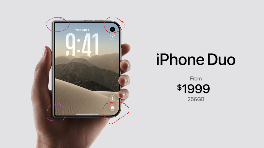 折りたたみiPhone「iPhone Duo」に海外掲示板が反応 価格2000ドルは高いか